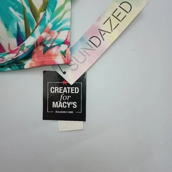 Sundazed Women's Hot Tropics Printed Jenna swim Bra. 34 D - Picture 10 of 10